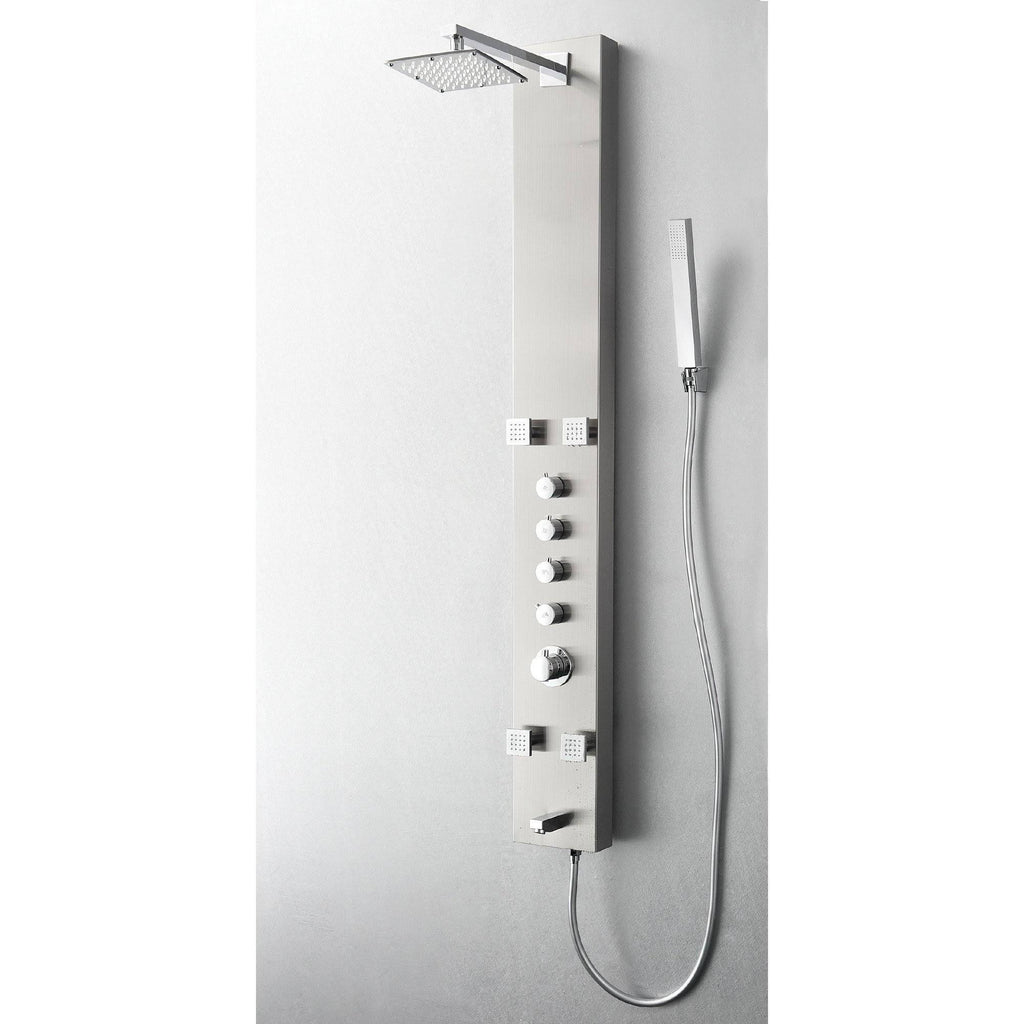 Stainless Steel Thermostatic Shower Panel C4802