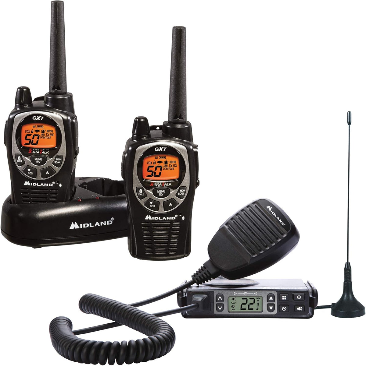 50 Channel Waterproof GMRS Two-Way Radio 3-Pack U135