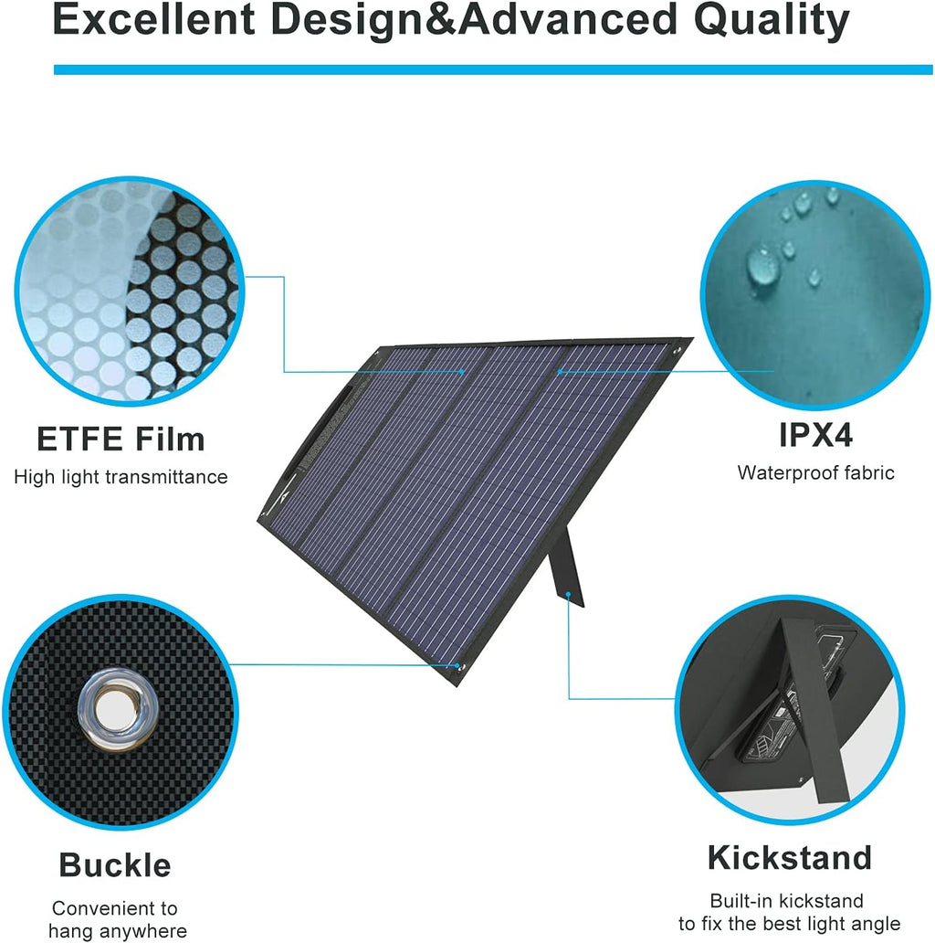100W 18 Volt Monocrystalline Foldable Solar Panel S43308