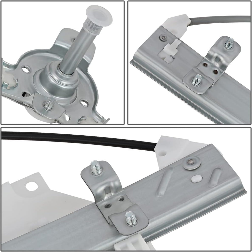 Rear Manual Window Regulator Passenger Right Side Pack of 2 U16826