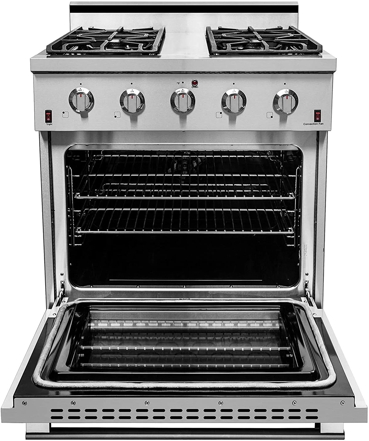 30" Stainless Steel Natural Gas Range with 4.5 cu.ft. Convection Oven M5723