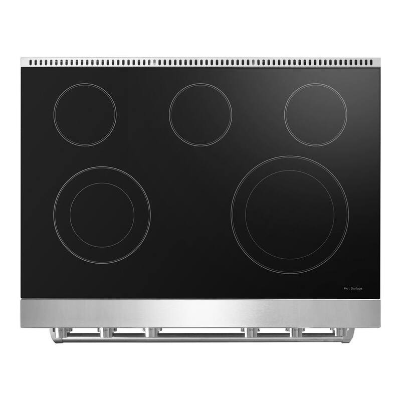 36 in. 6.0 cu. ft. Electric Range with Glass Cooktop and Convection Oven in Stainless Steel Y865