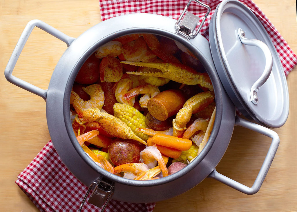 Portable Steam Cooker with Lid and Travel Bag O6788