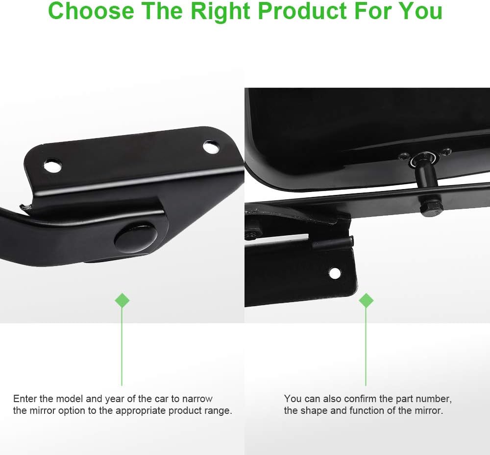 Manual Fold Side View Mirrors Pair Z8286