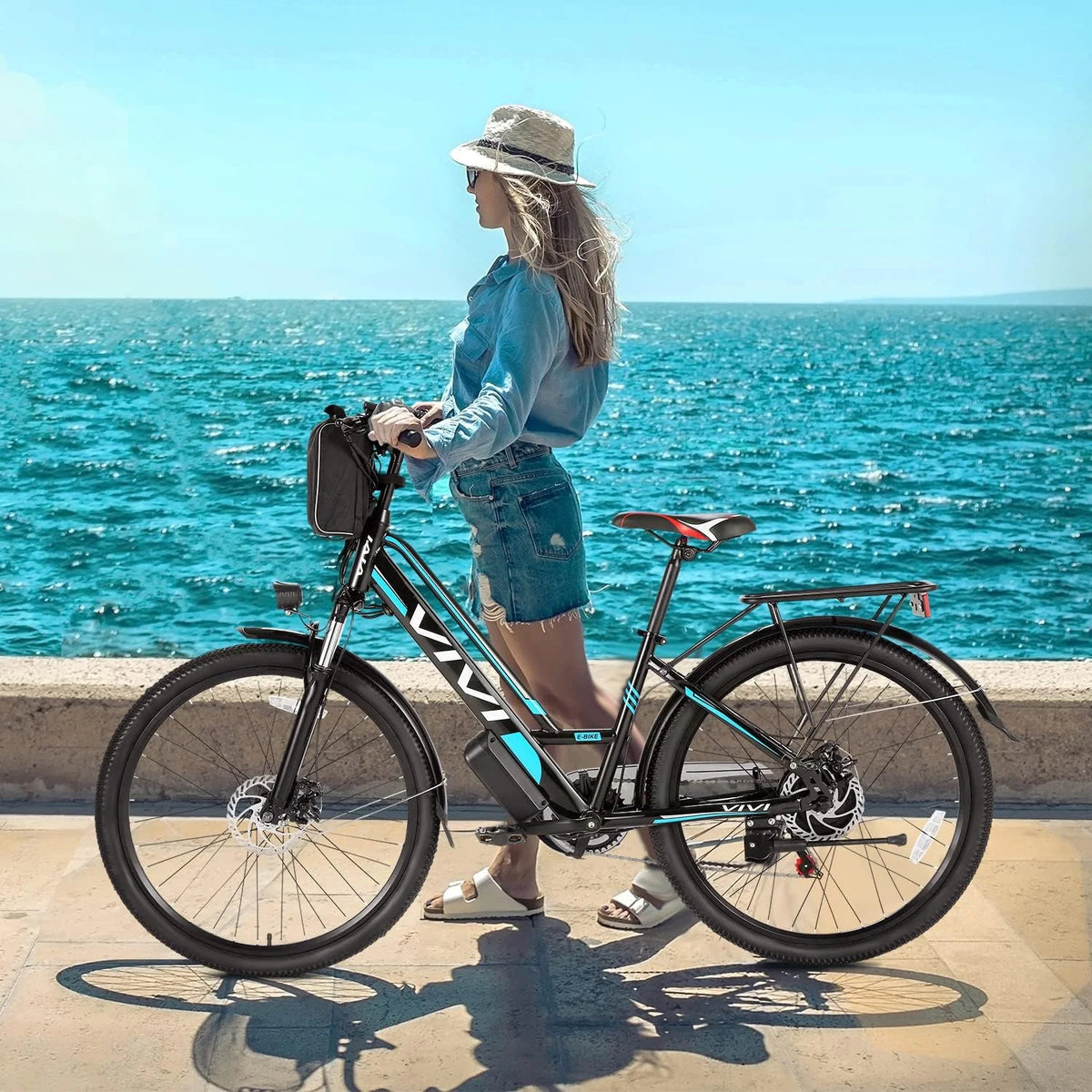 Electric Cruiser Bike 500W Step-Through 20MPH O448