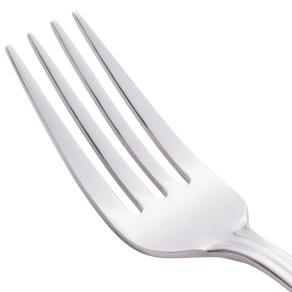 18/0 Stainless Steel Dessert Fork - 36/Case U16231