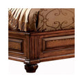 California King Paneled Headboard Bed Brown H568