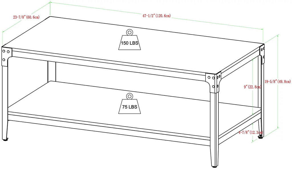 Barnwood Angle Iron and Wood Coffee Table 46 Inch I946876