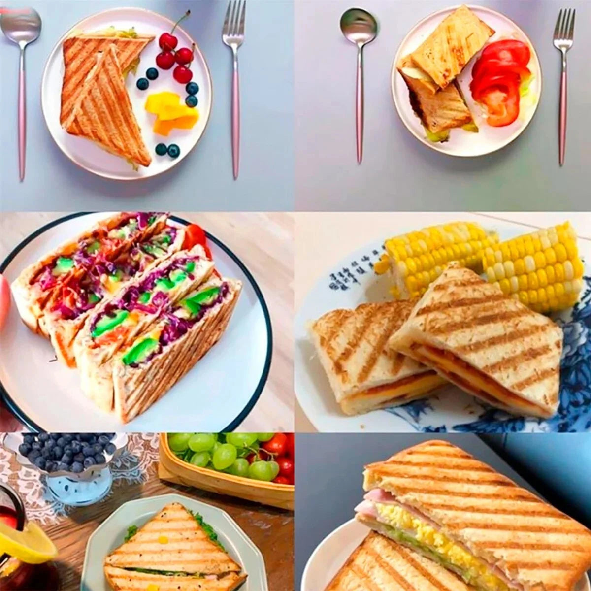 Double Side Non-Stick Sandwich Toastie Maker Q54476