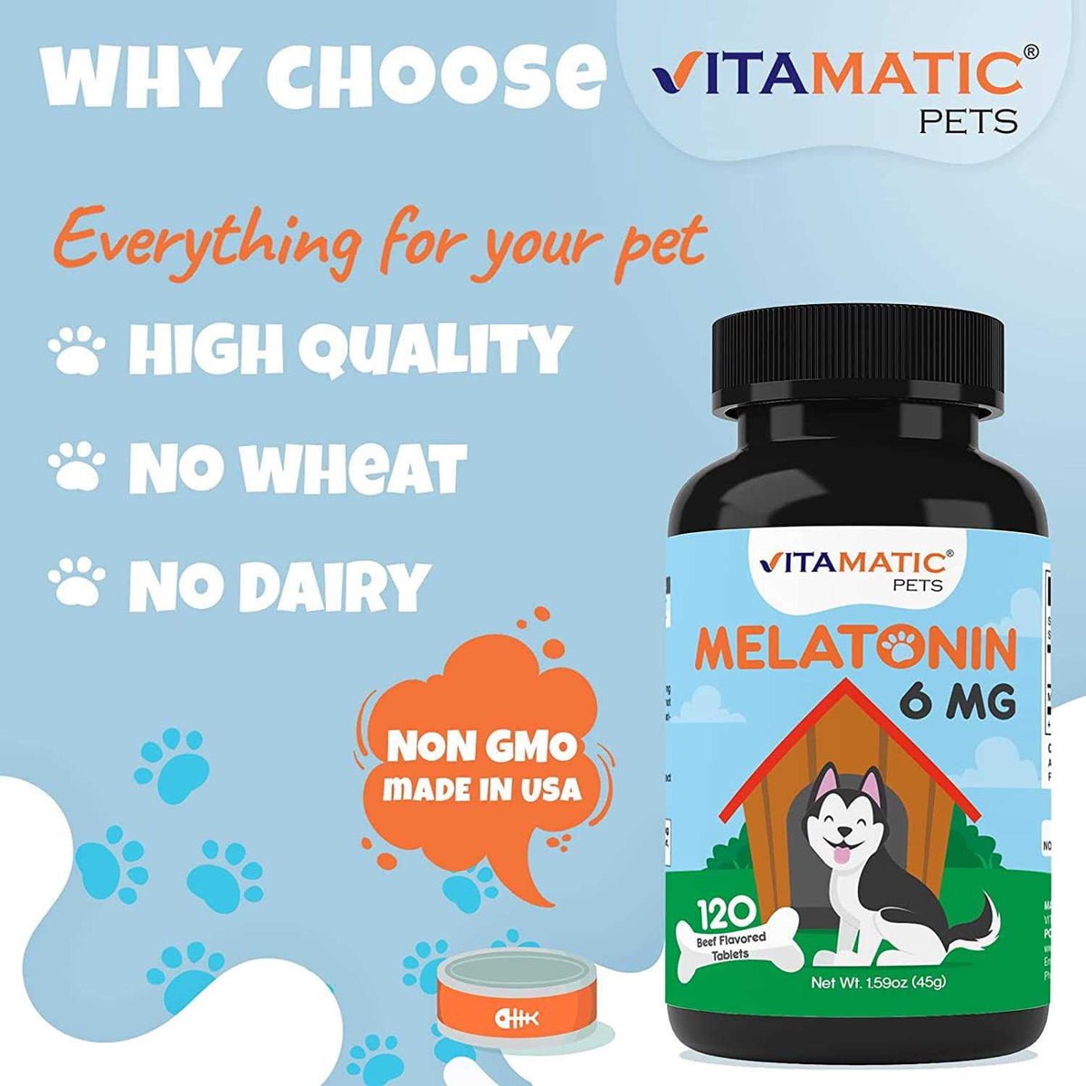 6 mg Melatonin for Dogs F66345
