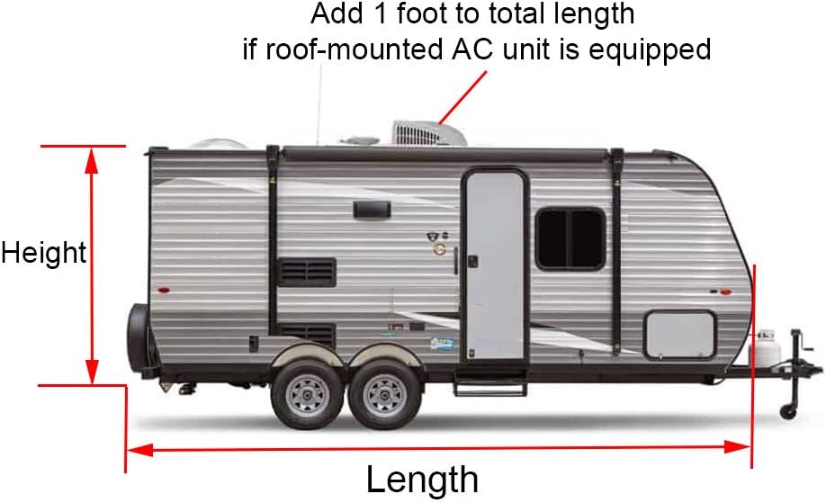 4 Layers Heavy Duty Travel Trailer Camper RV Cover N992