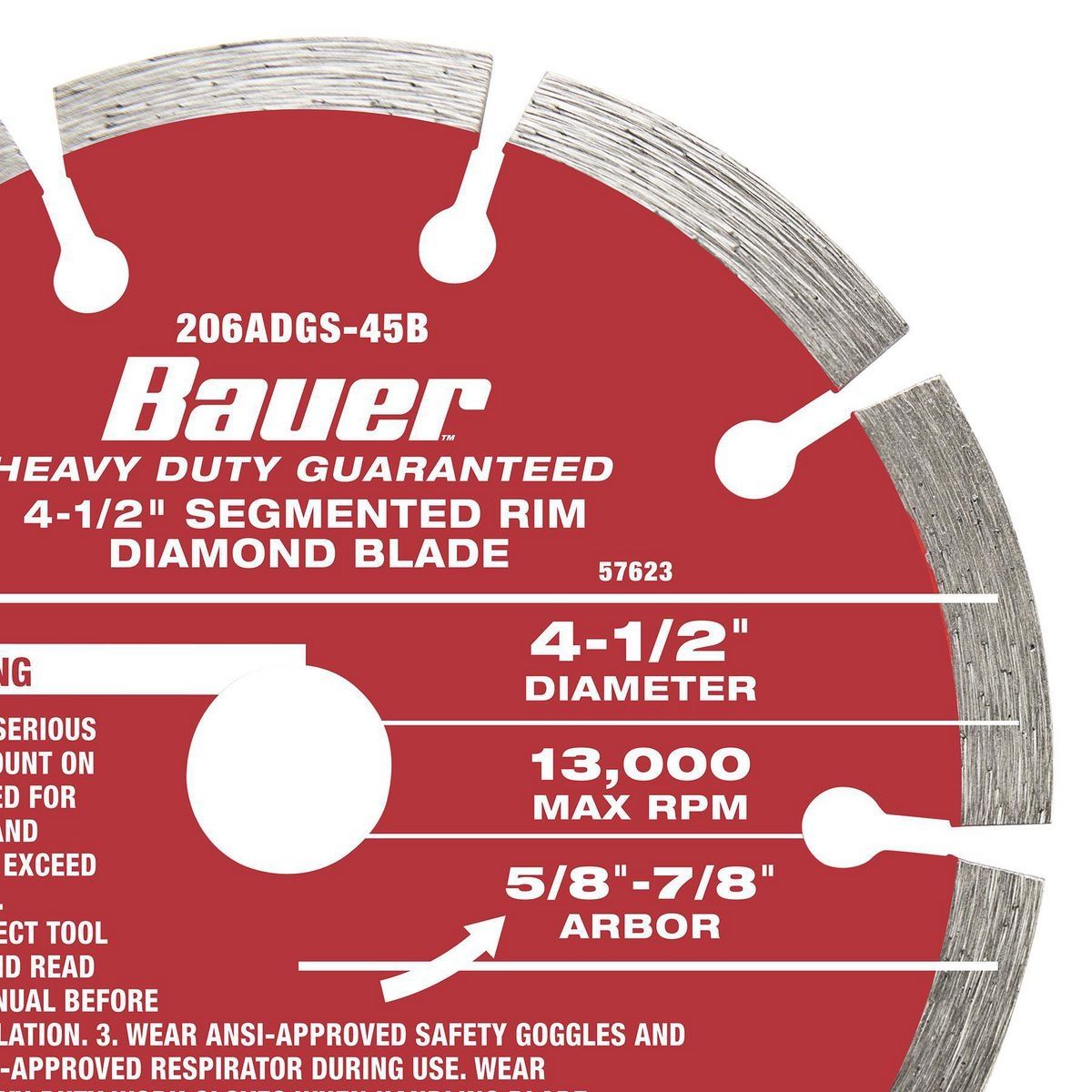 4-1/2 in. Segmented Rim Diamond Saw Blade T190173