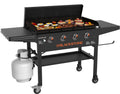 4-Burner Propane Griddle Cooking Station with Hard Cover A299411