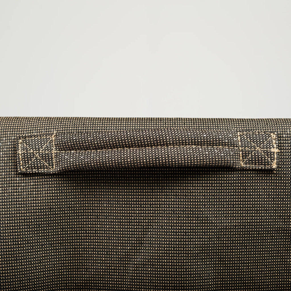 Black and Tan Patio Table Ottoman Cover X42422