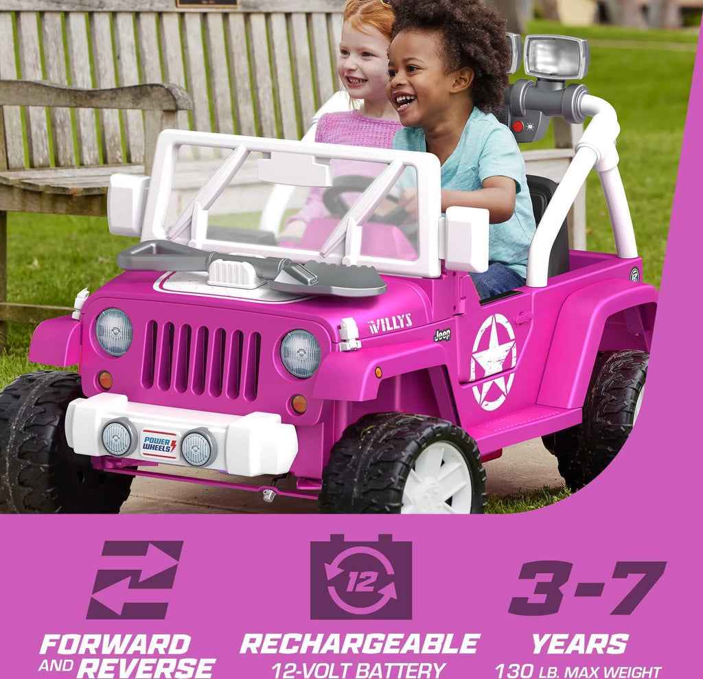 12V Battery-Powered Ride-On Vehicle with Lights & Sounds, Black B4415