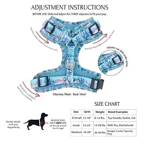 Adjustable No Pull No Escape Neoprene Dog Harness B476599