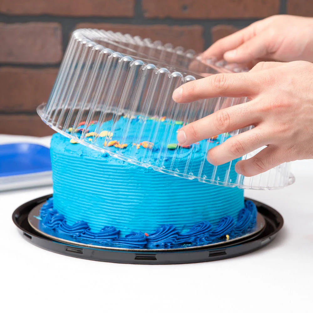 9x22 1-2 Layer Cake Display Container with Clear Dome Lid - 80/Case A1634