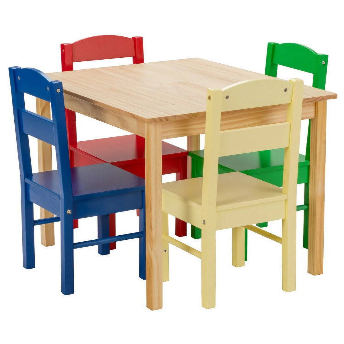 Kids 5 Pieces Wooden Table and Chair Set F5079