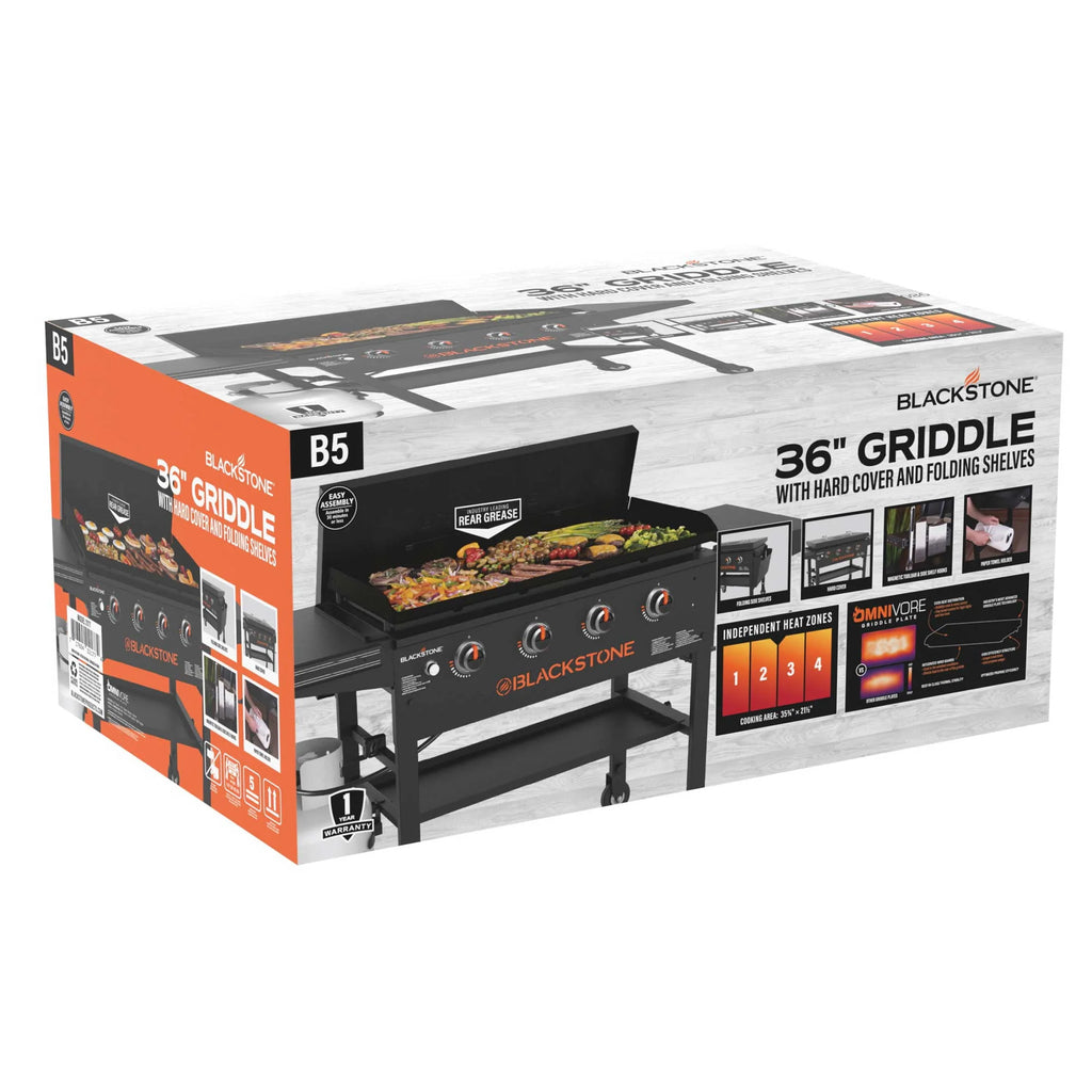 4-Burner Propane Griddle Cooking Station with Hard Cover A299411