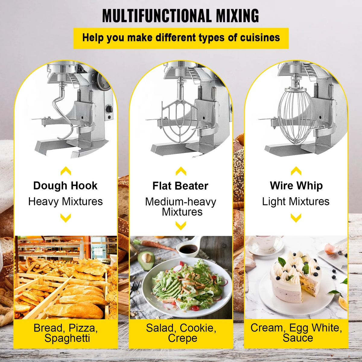 30Qt 1100W Electric Stand Mixer A2570