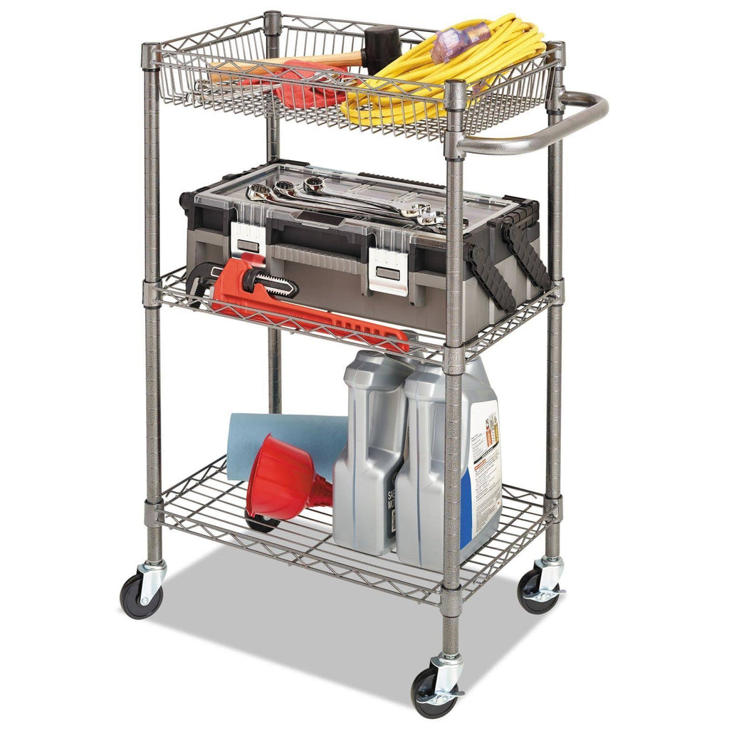 3-Tier Wire Rolling Cart J896