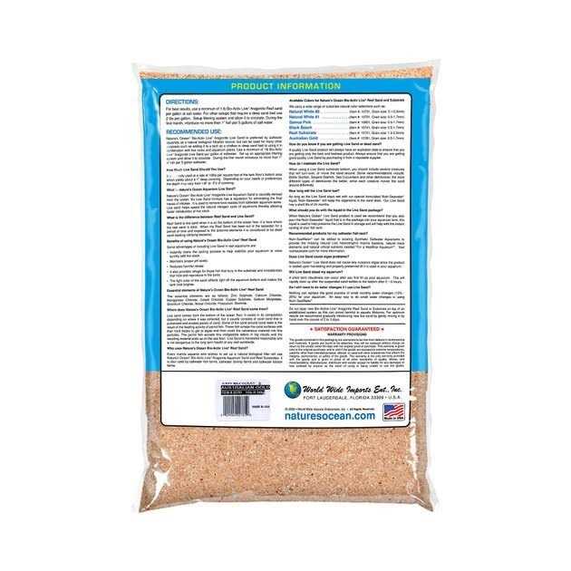 Bio-Activ Live Aragonite Saltwater Aquarium Sand A7706