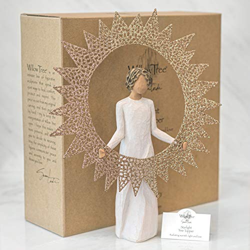 Pierced Metal Star Tree Topper A172