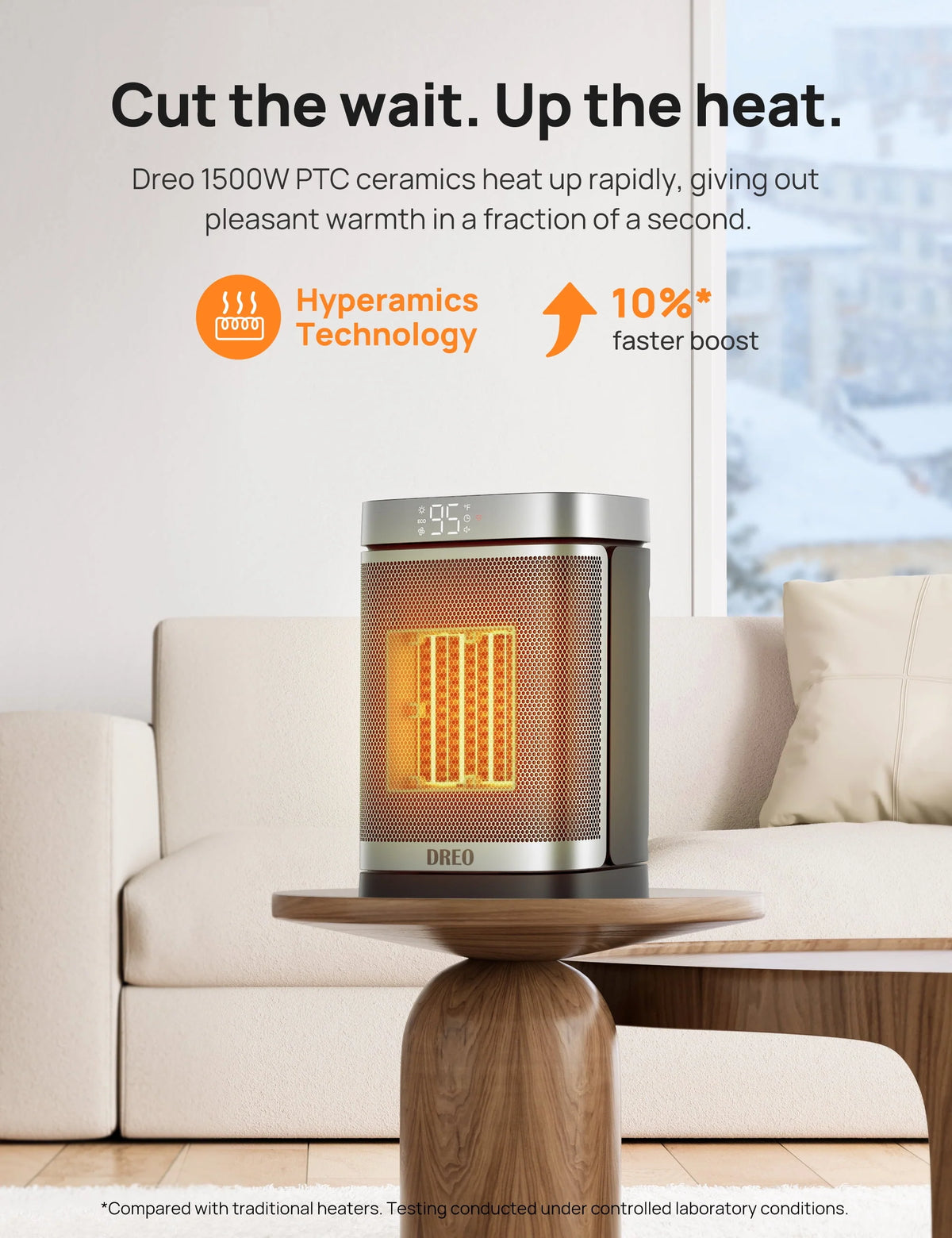 1500W PTC Electric Space Heater with Remote Z8867