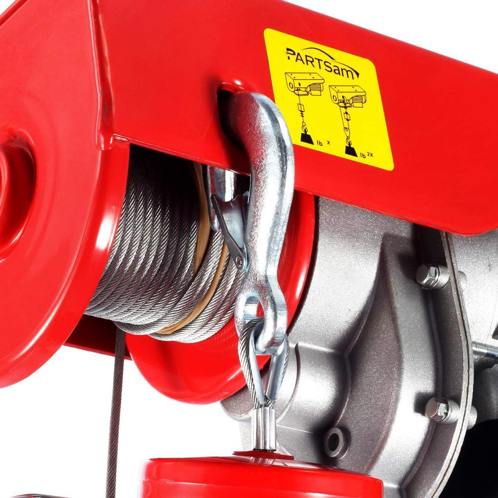 Electric Cable Hoist with Wireless Remote Control, 38ft Lifting Height W2784