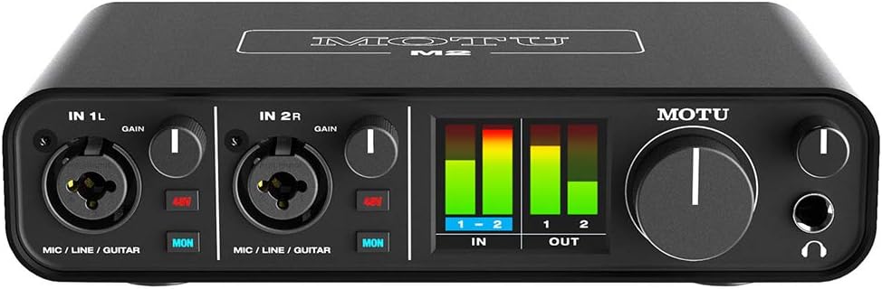 Motu M2 2x2 USB-C Audio Interface with XLR Cable U7879