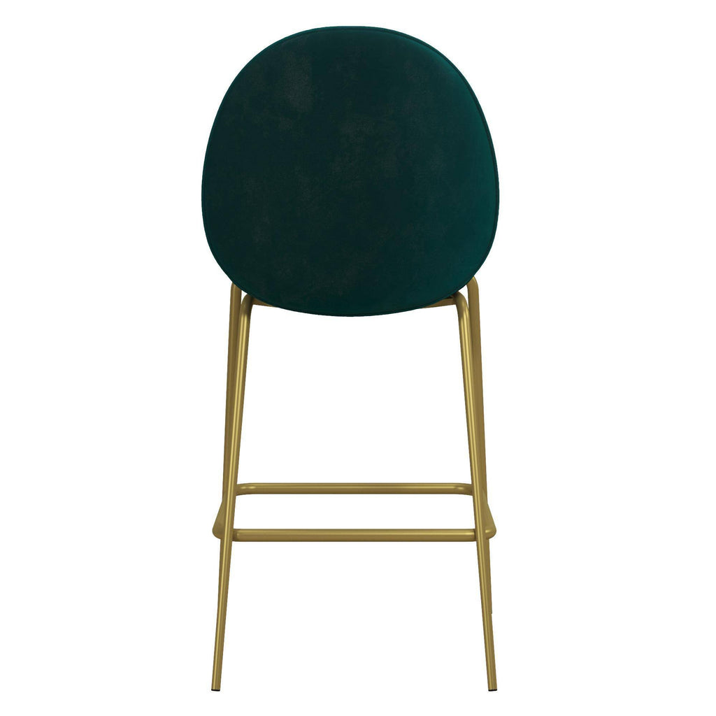 Green Upholstered Counter Stool P1487