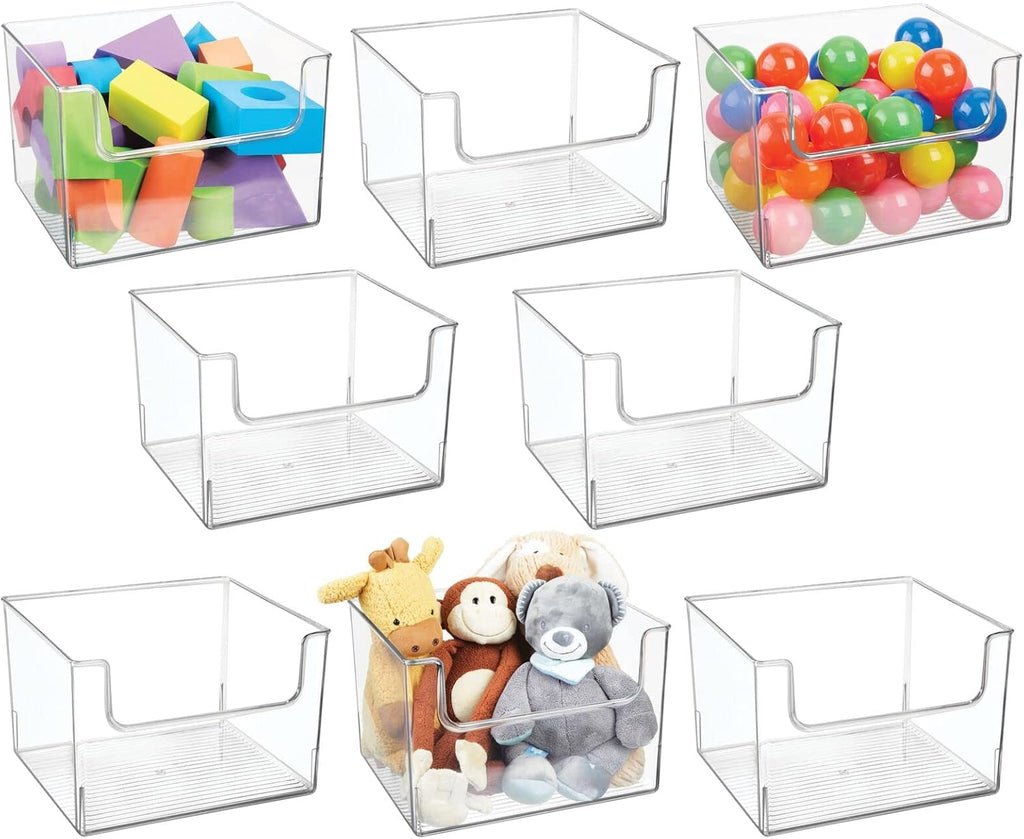 Clear Plastic Storage Organizer Bin 8 Pack K272324