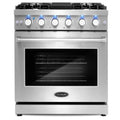 4.5 cu. ft. Slide-In Gas Range with 5 Sealed Burner and Convection Oven in Stainless Steel V956