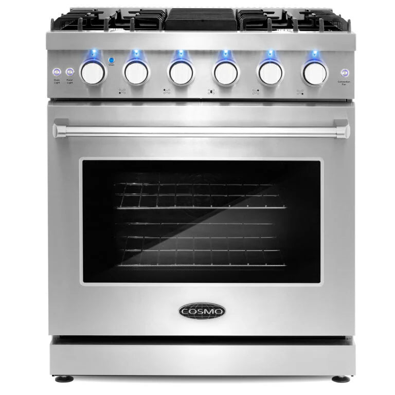 4.5 cu. ft. Slide-In Gas Range with 5 Sealed Burner and Convection Oven in Stainless Steel V956