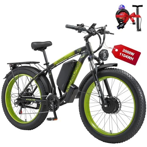 26 Inch Fat Tire Electric Mountain Bike 4000W Peak 48V 23Ah 21 Speed L9168