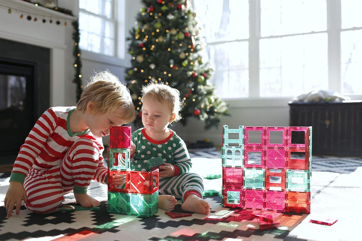 56 Pc Magnetic Tiles Building Set H678604