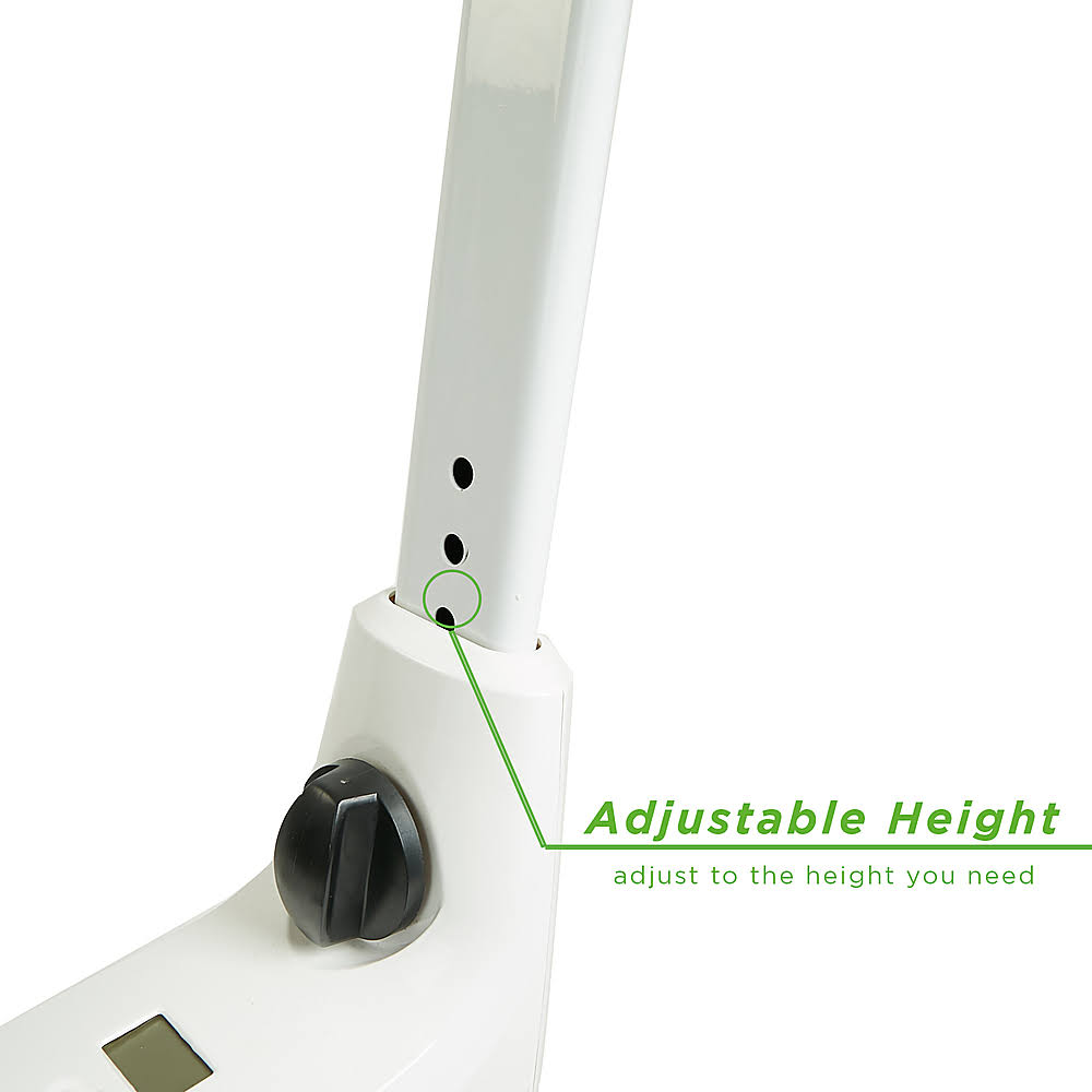 White Exercise Bike Workstation with 8 Resistance Levels C4589