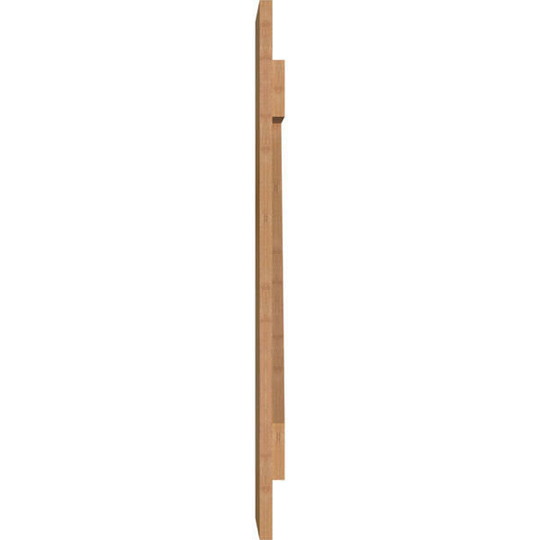 10-1/8 in. W x 32 in. H TimberCraft Three 3-3/8 in. Joined Board and Batten Shutters with Z-Bar Rough Sawn Western Red D60453