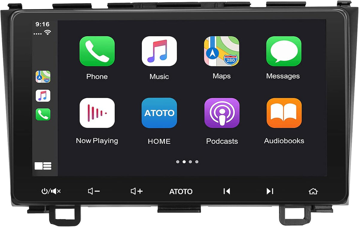 Android Double Din Car Stereo with Wireless CarPlay & Android Auto, 9inch IPS Display, Dual Bluetooth I304351