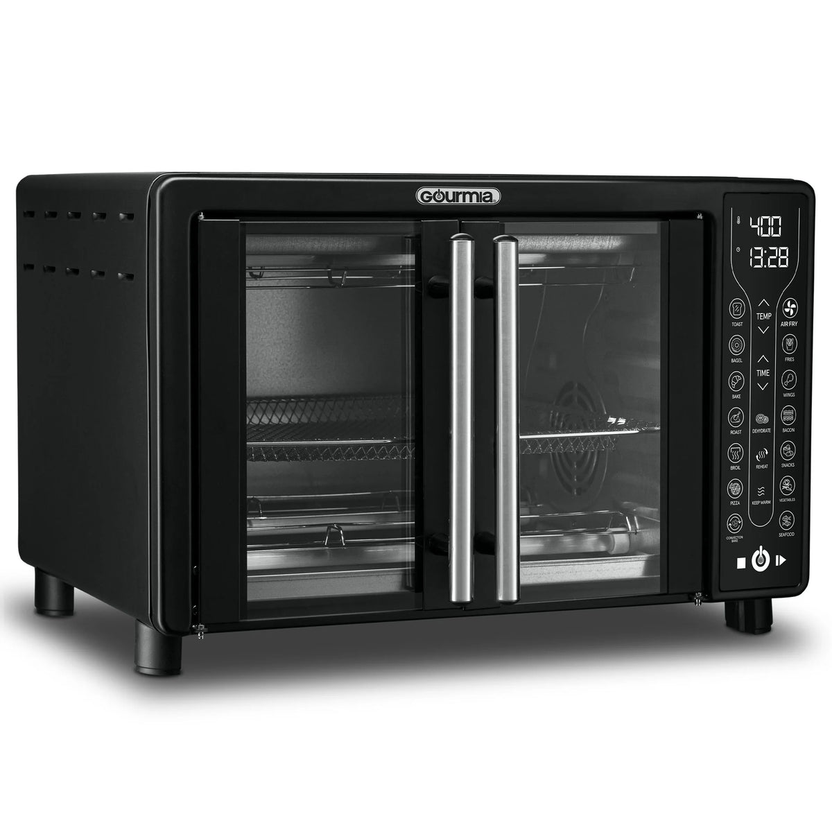Black French Door Air Fryer Toaster Oven B7249