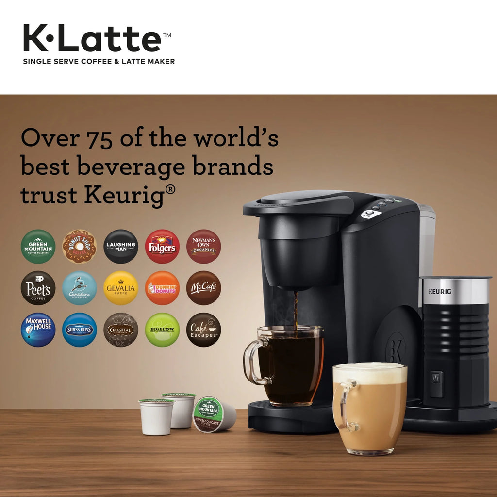 Single Serve K-Cup Coffee and Latte Maker, Black C2808