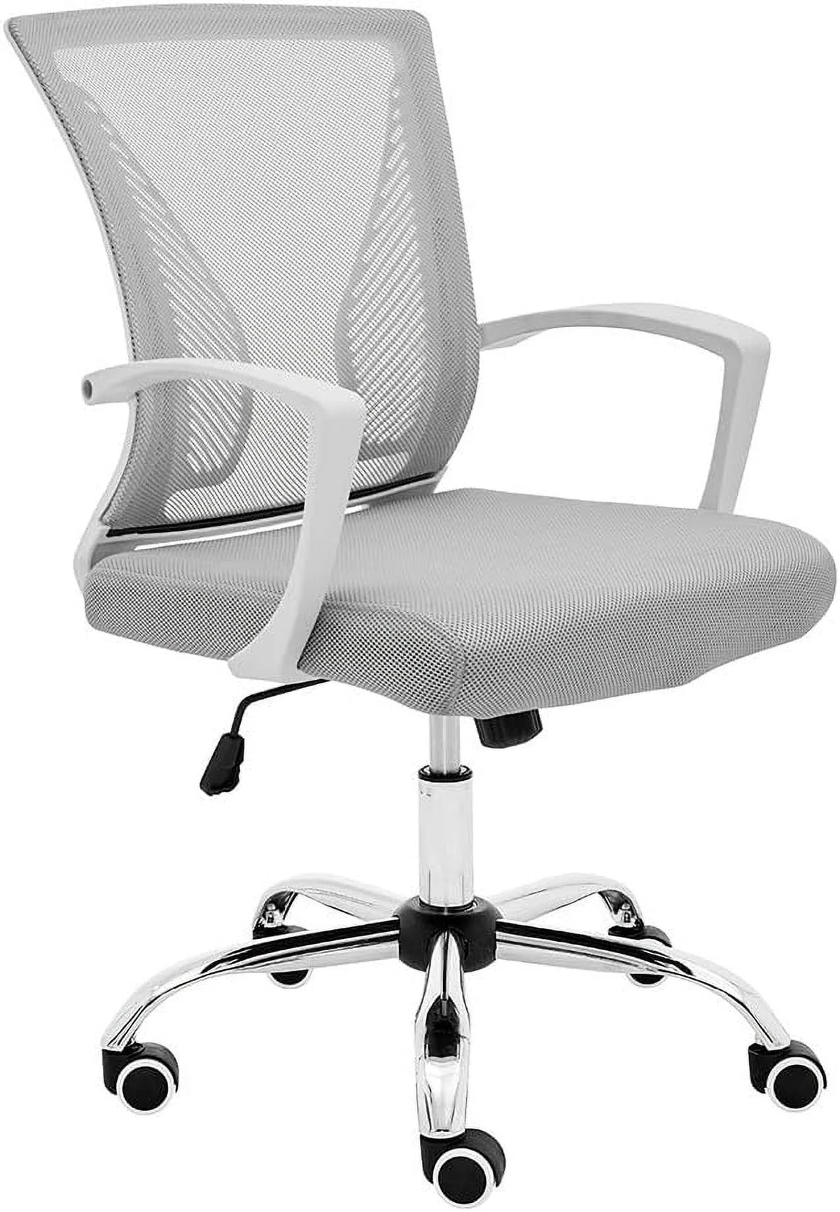 White Orange Mesh Back Desk Chair E2110