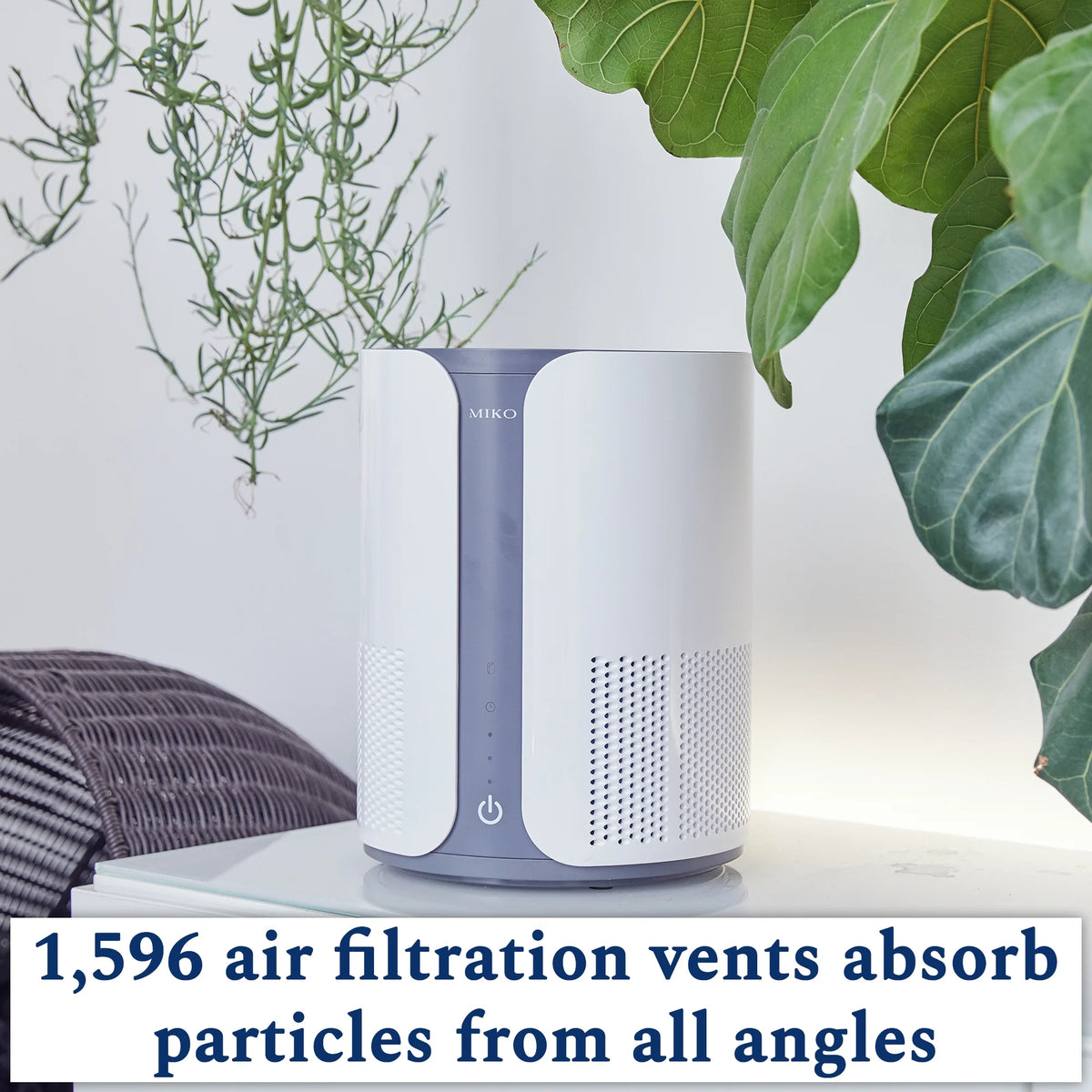 Air Purifier with True HEPA Filter, Multiple Speeds, Timer, 400 Sqft Coverage Y54123