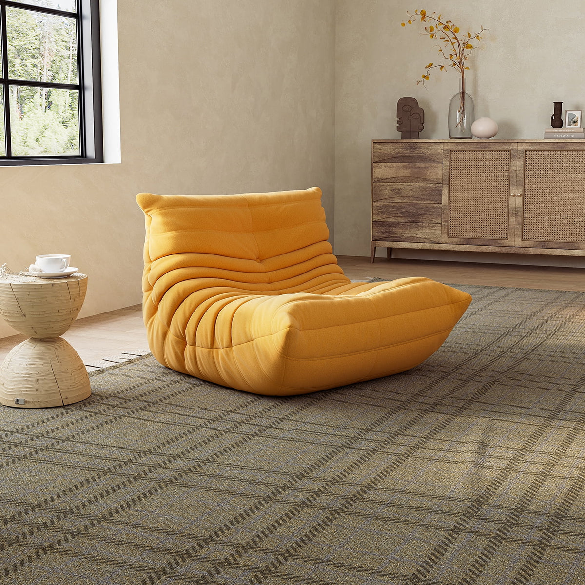 Yellow Floor Chair Sofa V869698