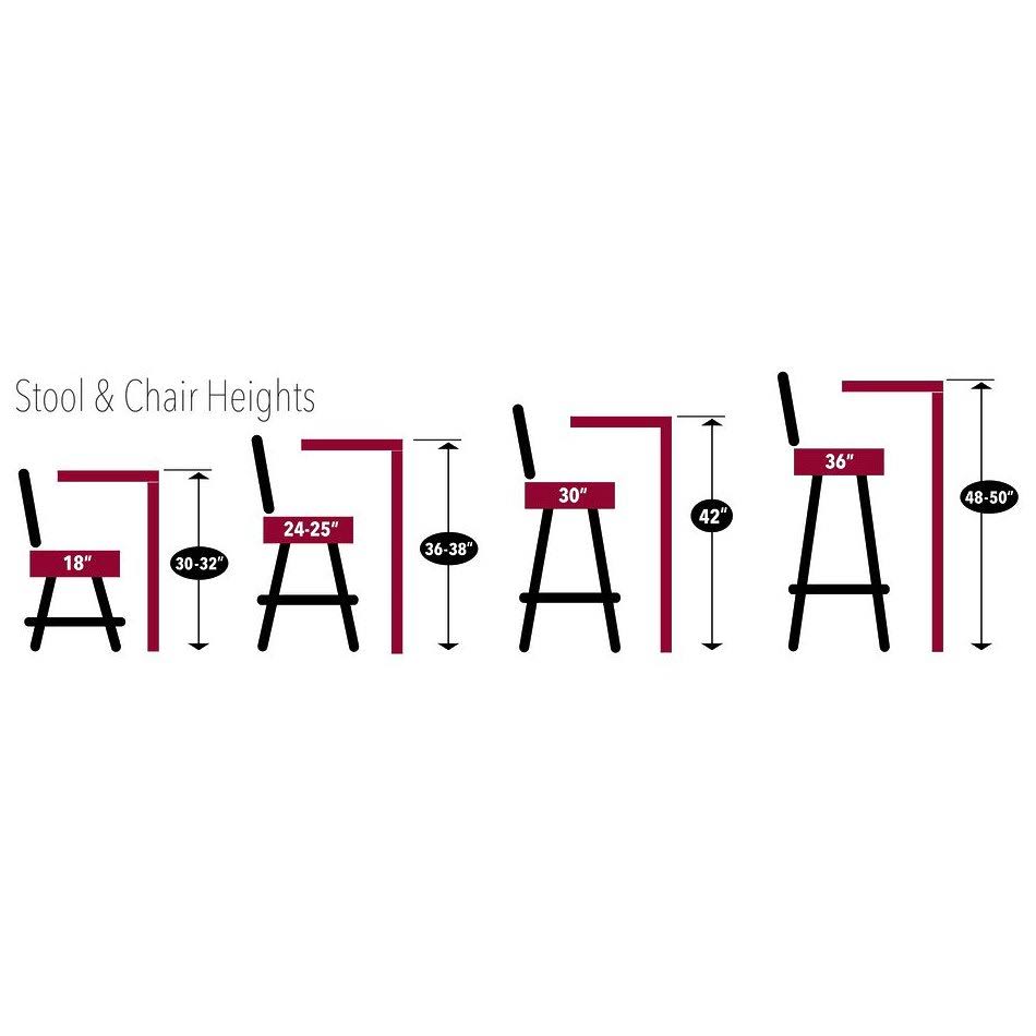 Black 25 inch Bar Stool A294772