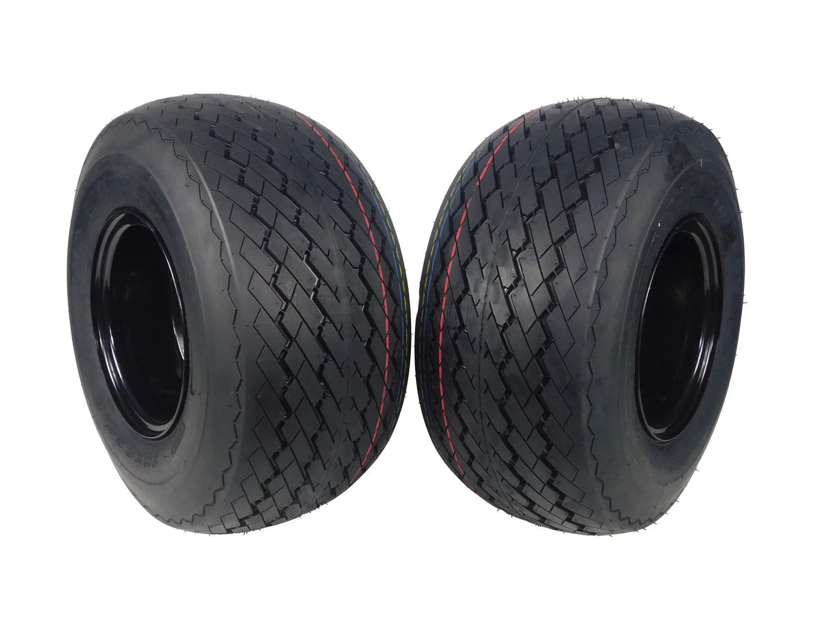 18x8.5-8 4 Ply Golf Cart Tire & Wheel Combo 2 Pack U75520