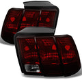 Dark Red Tail Lights Brake Lamps Left + Right Side Replacement Pair Z968290