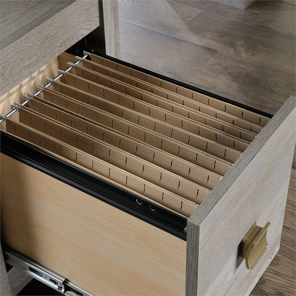 L-shaped Farmhouse Engineered Wood Writing Desk L761