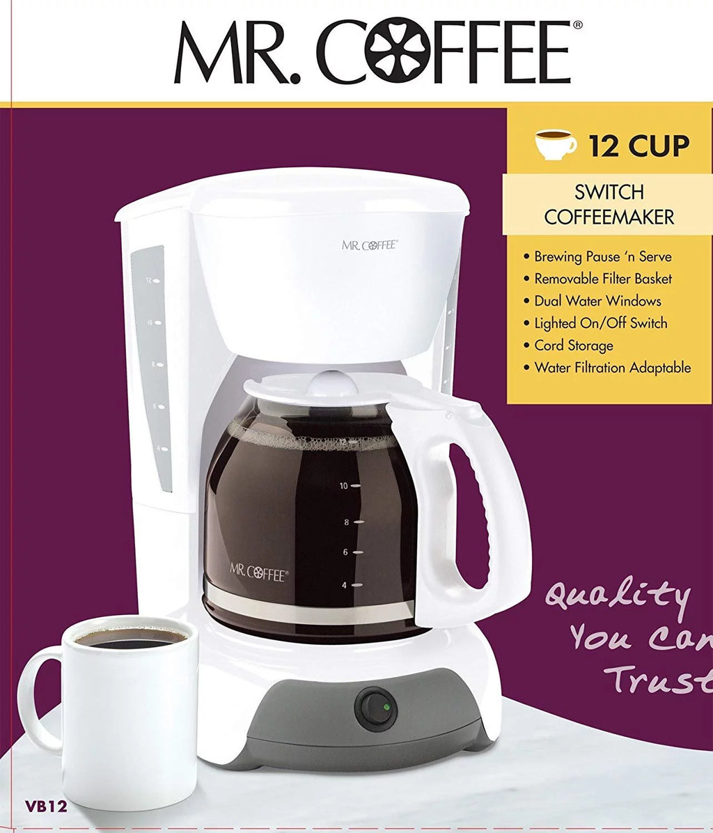 White 12-Cup Switch Coffeemaker C5206