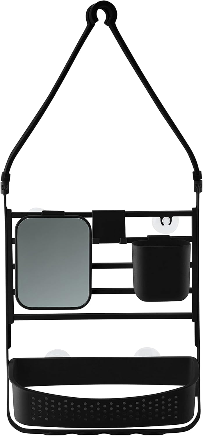 Matte Black Adjustable Shower Caddy I47782